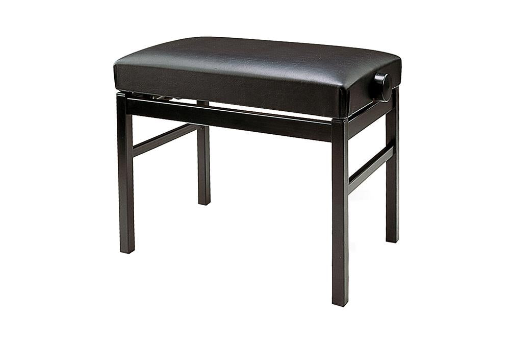Klavierbank funktional, Metallgestell, schwarz
